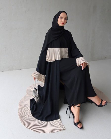 عباي قطعه وحده مع شال